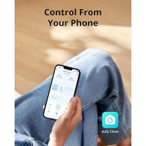 Eufy Robot Vacuum Cleaner eufy Clean G40+, Robot Vacuum, Self-Emptying Robot Vacuum, 2,500Pa Suction Power, WiFi Connected, Planned Pathfinding, Ultra-Slim Design, Perfect for Daily Cleaning, Black, 1 Year Warranty