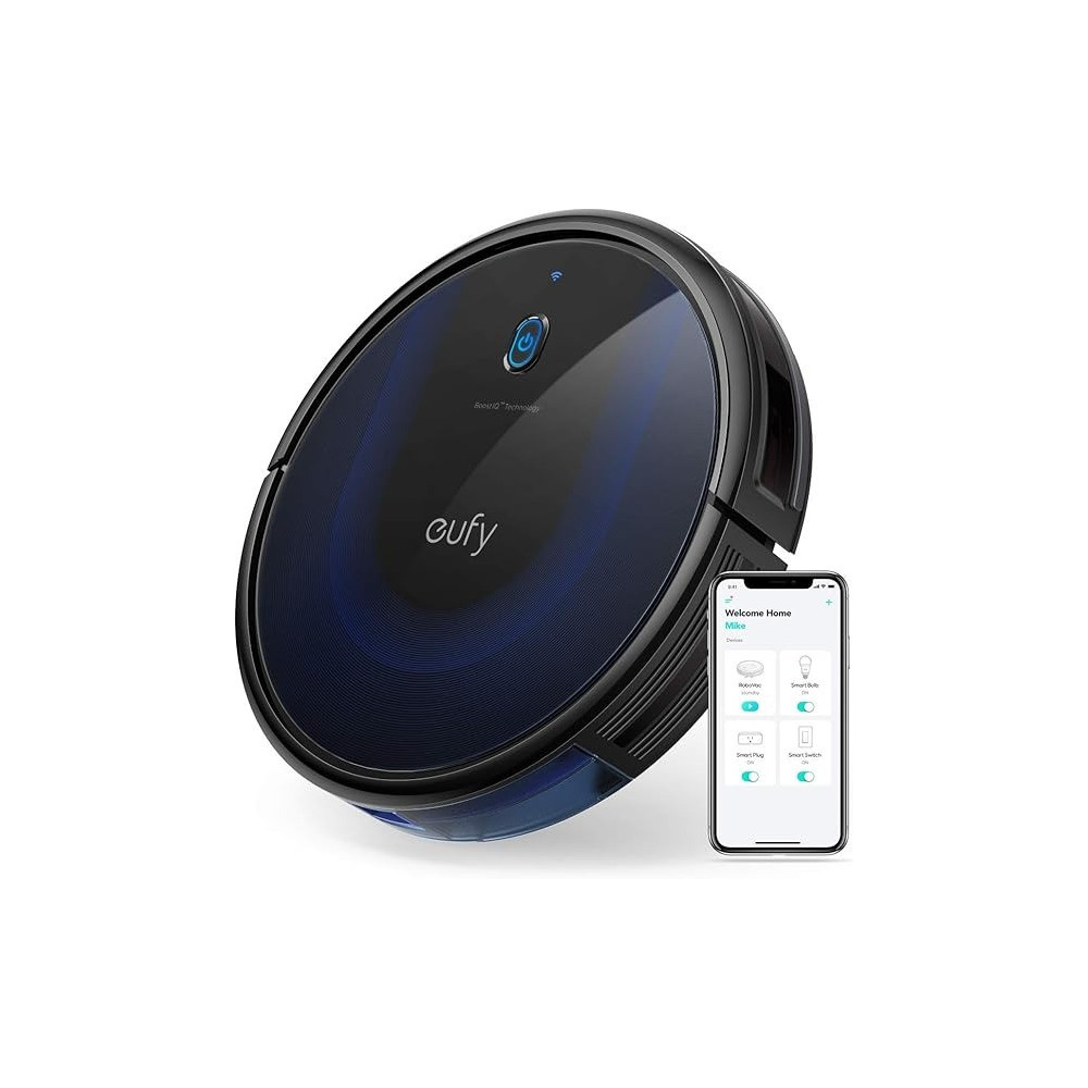 Eufy BoostIQ RoboVac 15C MAX, Wi-Fi Connected Robot Vacuum Cleaner, Super-Thin, 2000Pa Suction, Quiet, Self-Charging Robotic Vacuum Cleaner, Cleans Hard Floors to Medium-Pile Carpets, Black, 1 Year Warranty