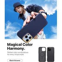 Caseology Nano Pop Mag For Iphone 16 Pro Case Cover Magsafe Compatible Military Grade, Black Sesame