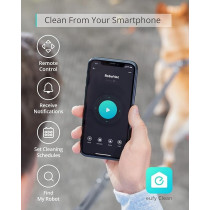 Eufy BoostIQ RoboVac 15C MAX, Wi-Fi Connected Robot Vacuum Cleaner, Super-Thin, 2000Pa Suction, Quiet, Self-Charging Robotic Vacuum Cleaner, Cleans Hard Floors to Medium-Pile Carpets, Black, 1 Year Warranty