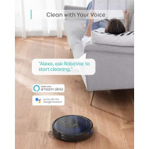Eufy BoostIQ RoboVac 15C MAX, Wi-Fi Connected Robot Vacuum Cleaner, Super-Thin, 2000Pa Suction, Quiet, Self-Charging Robotic Vacuum Cleaner, Cleans Hard Floors to Medium-Pile Carpets, Black, 1 Year Warranty