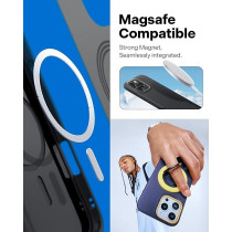 Caseology Nano Pop Mag For Iphone 16 Pro Case Cover Magsafe Compatible Military Grade, Black Sesame