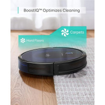Eufy BoostIQ RoboVac 15C MAX, Wi-Fi Connected Robot Vacuum Cleaner, Super-Thin, 2000Pa Suction, Quiet, Self-Charging Robotic Vacuum Cleaner, Cleans Hard Floors to Medium-Pile Carpets, Black, 1 Year Warranty