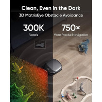 Eufy Omni S1 Pro, Robot Vacuum Cleaner with Mop, Always Clean Mop, 8000 Pa, Obstacle Avoidance, Corner-to-Edge Deep Cleaning and Lift Mop, Auto Mop Washing And Drying, Detergent Dispenser, Black, 1 Year Warranty