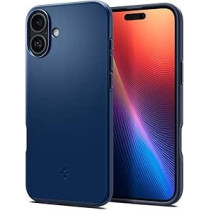 Spigen Thin Fit Magfit Designed For Iphone 16 Case Cover Magsafe Compatible, Navy Blue