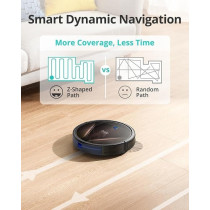 Eufy By Anker, Robovac G20 Hybrid, Robot Vacuum, Smart Dynamic Navigation, 2500 Pa Strong Suction, Ultra Slim, Quiet, Compatible With Alexa, Ideal For Hard Floors And Pet Hair, Black, T2258K11, 1 Year Warranty