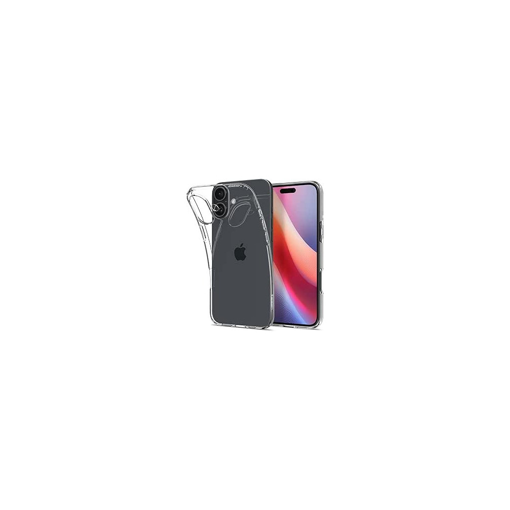 Spigen Liquid Crystal Designed For Iphone 16 Case Cover, Crystal Clear