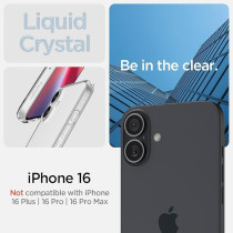 Spigen Liquid Crystal Designed For Iphone 16 Case Cover, Crystal Clear