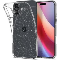Spigen Liquid Crystal Glitter Designed For Iphone 16 Case Cover, Crystal Quartz