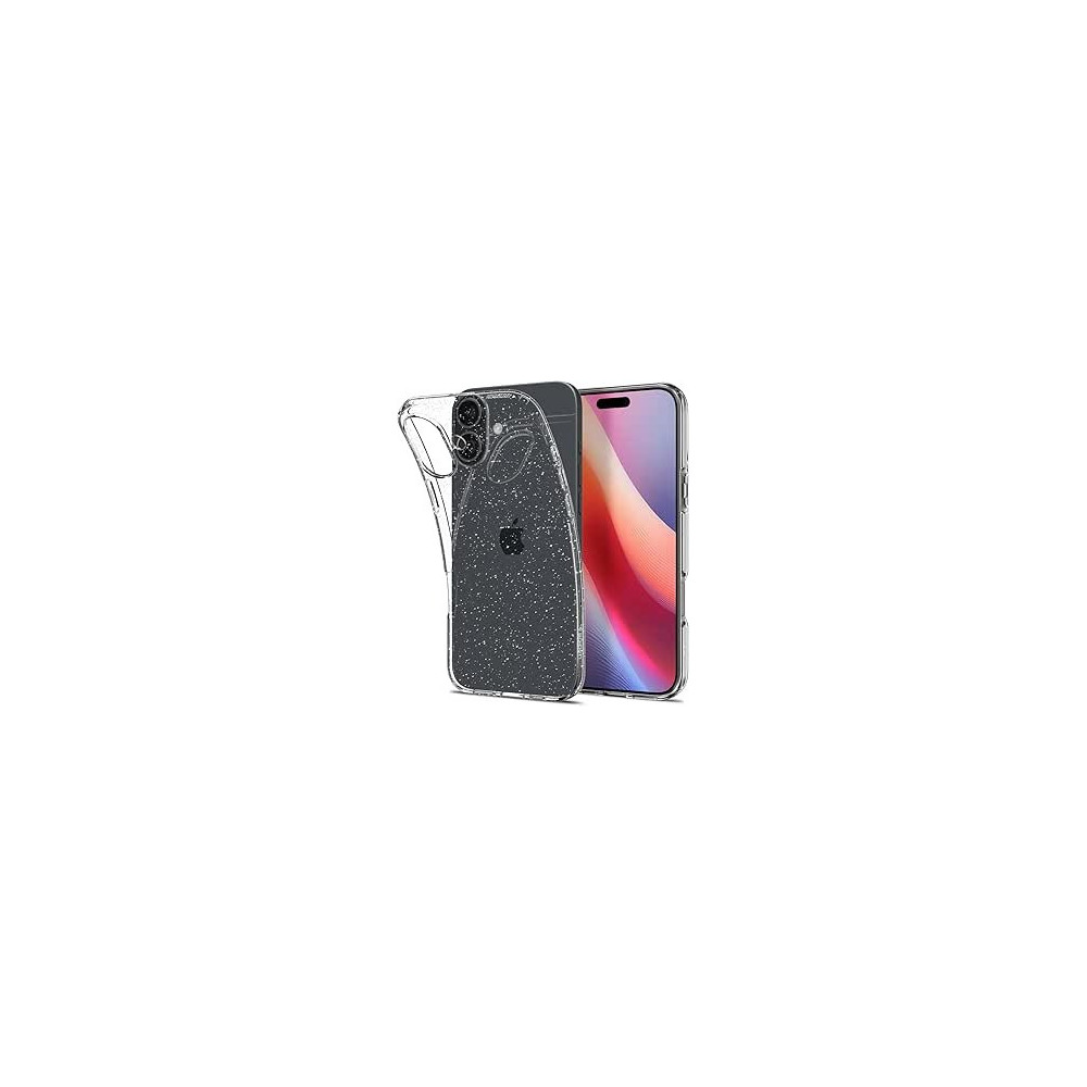Spigen Liquid Crystal Glitter Designed For Iphone 16 Case Cover, Crystal Quartz