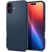 Spigen Liquid Air Designed For Iphone 16 Case Cover, Navy Blue