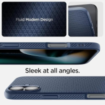 Spigen Liquid Air Designed For Iphone 16 Case Cover, Navy Blue