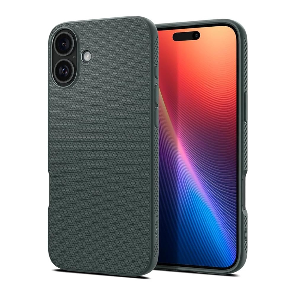 Spigen Liquid Air Designed For Iphone 16 Case Cover, Abyss Green