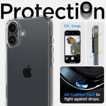 Spigen Ultra Hybrid Designed For Iphone 16 Case Cover, Crystal Clear