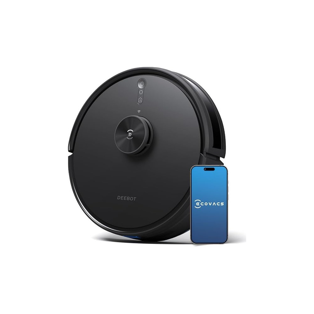 Ecovacs Deebot Y1 PRO 2-in-1 Robot Vacuum Cleaner, 2024 New Launch, 6500 Pa Powerful Suction, 5200 mAh Battery, Covers 3500+ Sq. Ft. in One Charge, Advanced Navigation Technology And True Mapping, Black, 1 Year Warranty
