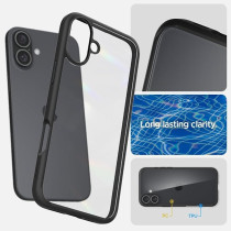 Spigen Ultra Hybrid Designed For Iphone 16 Case Cover, Matte Black