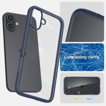 Spigen Ultra Hybrid Designed For Iphone 16 Case Cover, Navy Blue