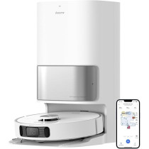 Dreame L10s Ultra Robot Vacuum Cleaner and Mop 5300Pa with Self-Cleaning Station (Swings the Body to Deeper Edge) 3D Obstacle Detection, 210mins, APP/Alexa, White, 1 Year Warranty
