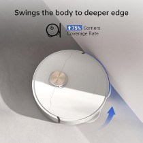 Dreame L10s Ultra Robot Vacuum Cleaner and Mop 5300Pa with Self-Cleaning Station (Swings the Body to Deeper Edge) 3D Obstacle Detection, 210mins, APP/Alexa, White, 1 Year Warranty
