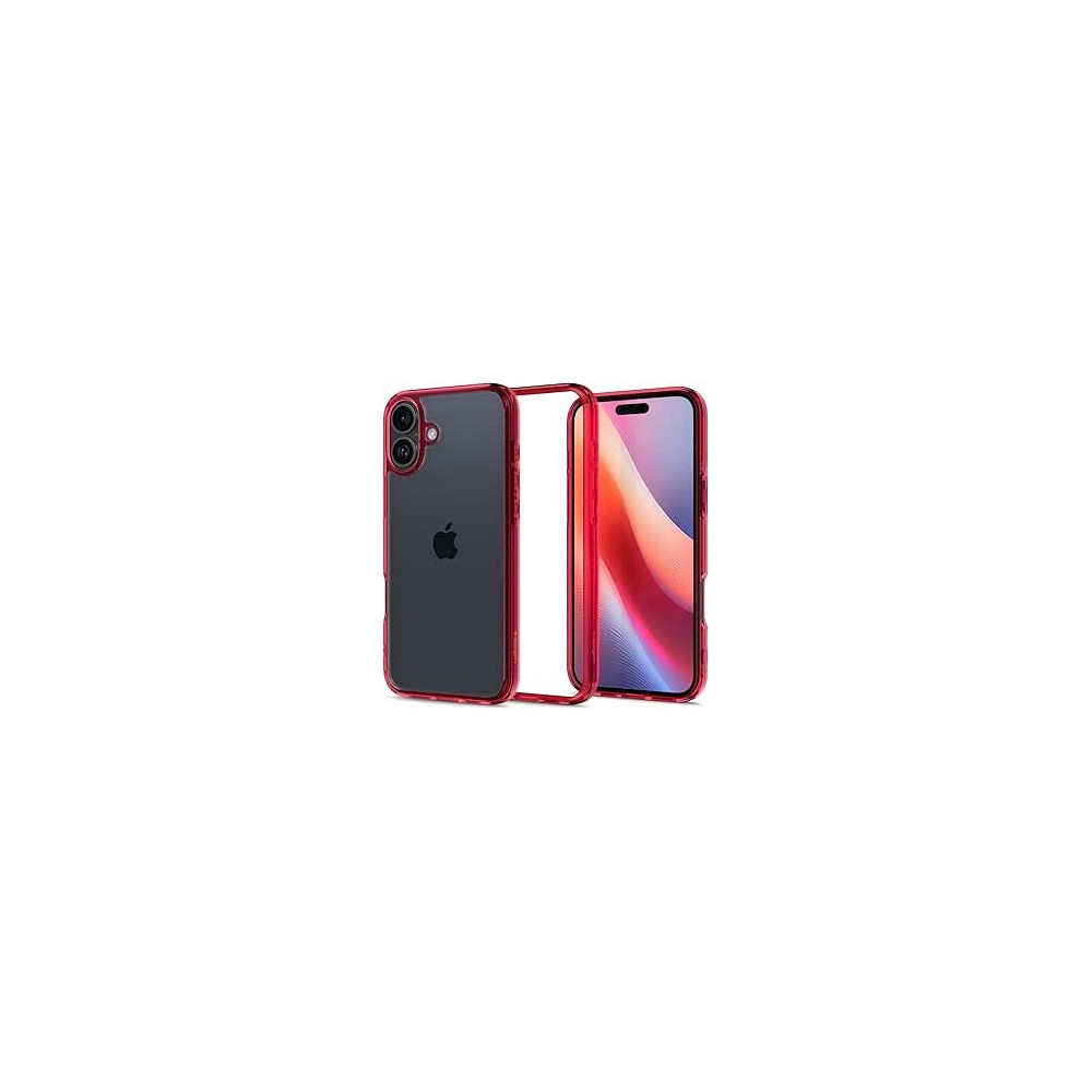 Spigen Ultra Hybrid Designed For Iphone 16 Case Cover, Red Crystal