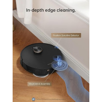 Dreame L20 Ultra Robot Vacuum and Mop with Mop-Extend, Auto Mop Removal & Raising, Washing and Drying, 7000Pa Suction, Self-Emptying, Self-Refilling, AI Obstacle Avoidance, Black, 1 Year Warranty