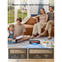 Dreame L20 Ultra Robot Vacuum and Mop with Mop-Extend, Auto Mop Removal & Raising, Washing and Drying, 7000Pa Suction, Self-Emptying, Self-Refilling, AI Obstacle Avoidance, Black, 1 Year Warranty