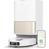 Dreame L10s Pro Ultra Heat Robot Vacuum Cleaner with Automatic Mop Cleaning with Hot Water, Mop Extension, 7,000 Pa Suction Power, Double Mop and Floor Cleaning, White, 1 Year Warranty