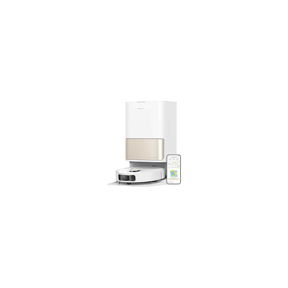 Dreame L10s Pro Ultra Heat Robot Vacuum Cleaner with Automatic Mop Cleaning with Hot Water, Mop Extension, 7,000 Pa Suction Power, Double Mop and Floor Cleaning, White, 1 Year Warranty