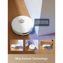 Dreame L10s Pro Ultra Heat Robot Vacuum Cleaner with Automatic Mop Cleaning with Hot Water, Mop Extension, 7,000 Pa Suction Power, Double Mop and Floor Cleaning, White, 1 Year Warranty