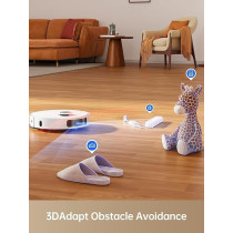 Dreame L10s Pro Ultra Heat Robot Vacuum Cleaner with Automatic Mop Cleaning with Hot Water, Mop Extension, 7,000 Pa Suction Power, Double Mop and Floor Cleaning, White, 1 Year Warranty