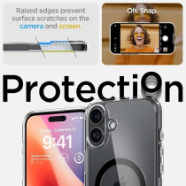 Spigen Ultra Hybrid Magfit Designed For Iphone 16 Case Cover Magsafe Compatible, Black