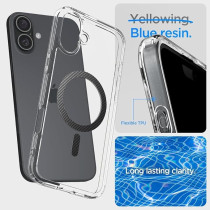 Spigen Ultra Hybrid Magfit Designed For Iphone 16 Case Cover Magsafe Compatible, Carbon Fiber