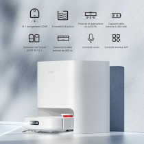 Dreame W10 PRO Self-Cleaning Robot Vacuum AI Action 210 Mins Run Time 4200 PA Suction, White, 1 Year Warranty