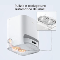 Dreame W10 PRO Self-Cleaning Robot Vacuum AI Action 210 Mins Run Time 4200 PA Suction, White, 1 Year Warranty