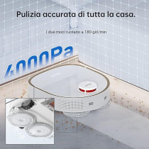 Dreame W10 PRO Self-Cleaning Robot Vacuum AI Action 210 Mins Run Time 4200 PA Suction, White, 1 Year Warranty