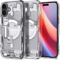 Spigen Ultra Hybrid Magfit Designed For Iphone 16 Case Cover Magsafe Compatible, Zero One White