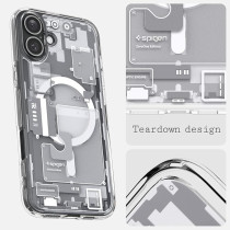 Spigen Ultra Hybrid Magfit Designed For Iphone 16 Case Cover Magsafe Compatible, Zero One White