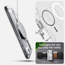 Spigen Ultra Hybrid Magfit Designed For Iphone 16 Case Cover Magsafe Compatible, Zero One White