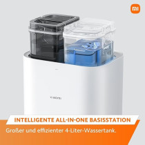 Xiaomi Robot Vacuum X20+ With All-In-One Smart Base Station 6000Pa Suction Power, LDS Laser Navigation, Voice Control, Wet And Dry 4 L 30 W C101, White, 1 Year Warranty