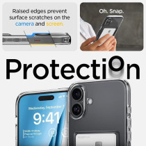 Spigen Crystal Slot Designed For Iphone 16 Case Cover, Crystal Clear