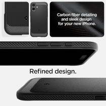 Spigen Rugged Armor Magfit For Iphone 16 Case Cover Magsafe Compatible, Matte Black
