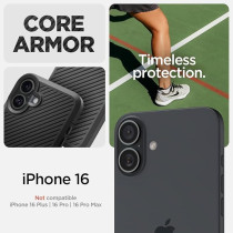 Spigen Core Armor Designed For Iphone 16 Case Cover, Matte Black