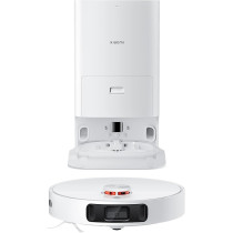 Xiaomi Robot Vacuum X10+ with Smart Cleaning all-in-one Station, S-Cross AI Advanced 3D Obstacle Recognition 4000Pa Powerful Suction High Speed Rotation, 3 Water Volume Settings, White, 1 Year Warranty