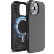 Elago Magnetic Leather Case For iPhone 16 Pro Max Compatible With Magsafe, Vegan Leather, Shockproof, Water-Resistant, Black