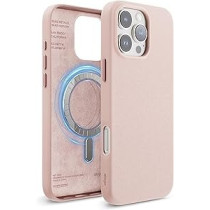 Elago Magnetic Leather Case For iPhone 16 Pro Max Compatible With Magsafe, Vegan Leather, Shockproof, Water-Resistant, Lovely Pink