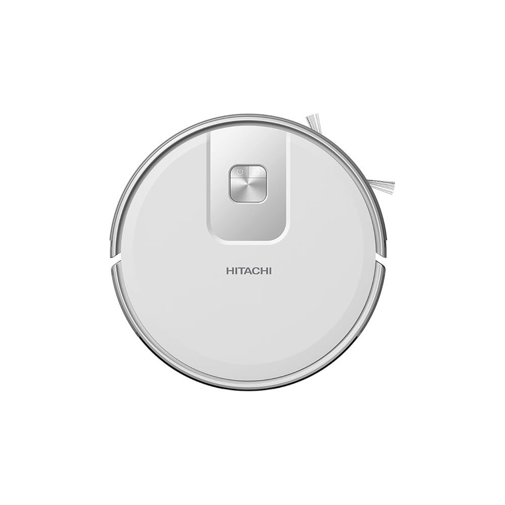 Hitachi Robot Wet And Dry Vacuum Cleaner with WIFI Control, 2700Pa Strong Suction Power, Laser-Based LiDAR Navigation, Multi-Floor Mapping, Stair Safety, Max Runtime-Min-170, RVX15N, White, 1 Year Warranty