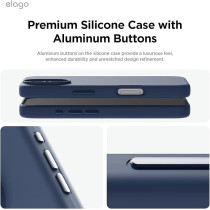 Elago Magnetic Liquid Silicone For iPhone 16 Case Cover Compatible With Magsafe Shockproof, Jean Indigo