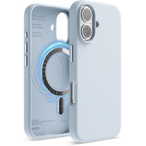 Elago Magnetic Liquid Silicone For iPhone 16 Case Cover Compatible With Magsafe Shockproof, Light Blue