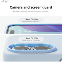 Elago Magnetic Liquid Silicone For iPhone 16 Case Cover Compatible With Magsafe Shockproof, Light Blue