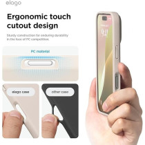 Elago Magnetic Liquid Silicone For iPhone 16 Case Cover Compatible With Magsafe Shockproof, Stone